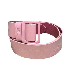 Levi's Solid Pale Pastel Pink Women's Belt Retro Chic Leather Romania Sz 40
